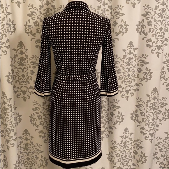 Talbots polka dot dress w/ tie belt - Picture 3 of 5
